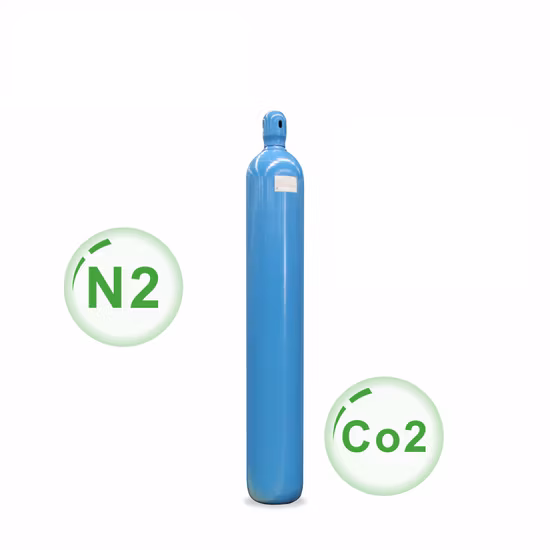 50L Seamless Steel Gas Cylinder Industrial Gas Cylinders for Argon/Nitrogen /Oxygen Gas Storage