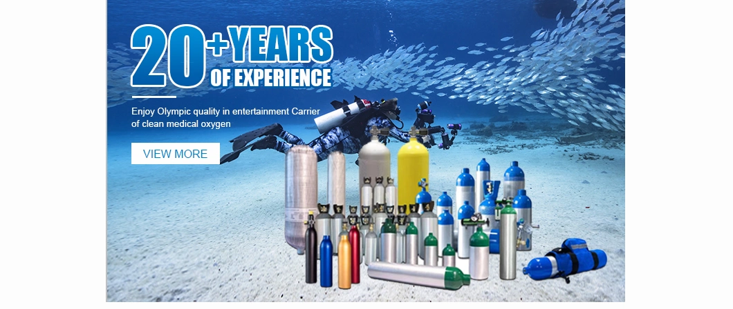 Manufacturer Direct High Pressure Seamless S80 S90 0.5~20L Scuba Diving Gas Cylinder