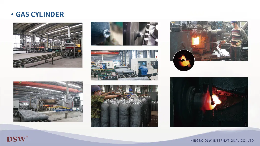 30-68L 200bar Tped/En/CE Certificate Seamless Steel Industrial and Medical Oxygen Gas Cylinder